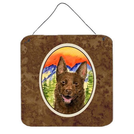 MICASA 6 x 6 in. Australian Kelpie Aluminium Metal Wall or Door Hanging Prints MI233479